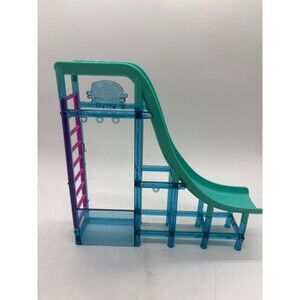 Vtg 1995 Polly Pocket Bluebird Splash 'n Slide Playset Water Slide Teal